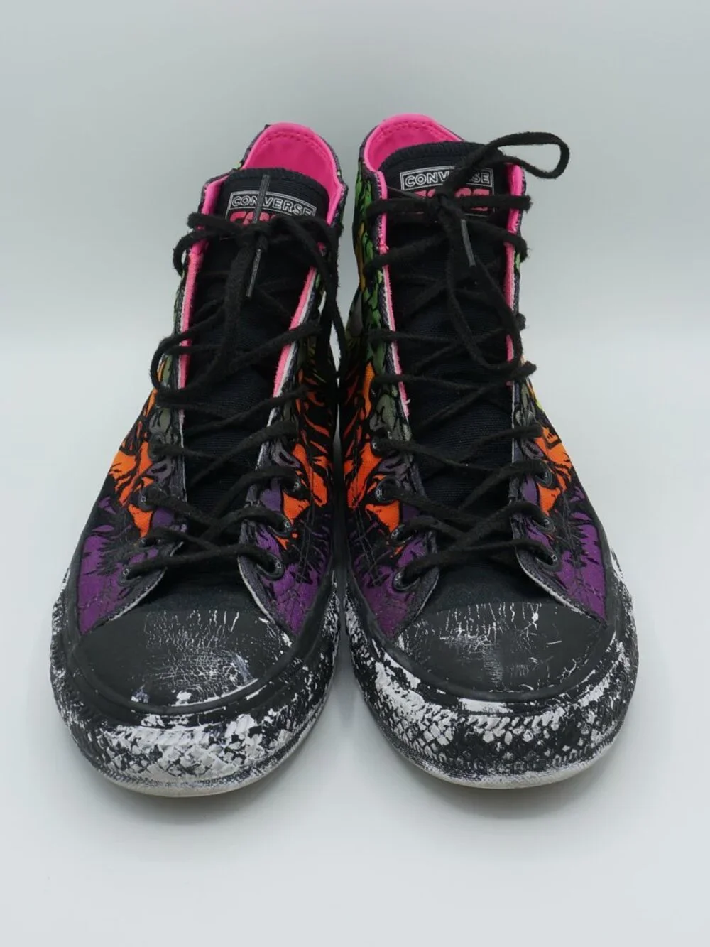 Converse Chuck Taylor All Star Pro High Top Rainbow Skull Sneakers Men's Size 8